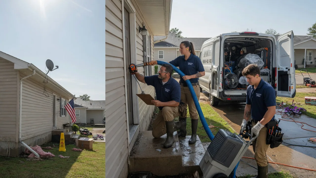 Ceiling Water Damage Restoration in Reeseville, WI near me